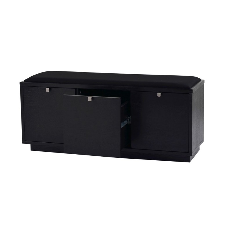 RO Confe Bench 3 Drawers Black/Black